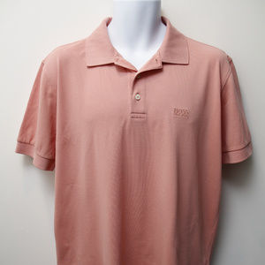 Hugo Boss orange polo men shirt size L